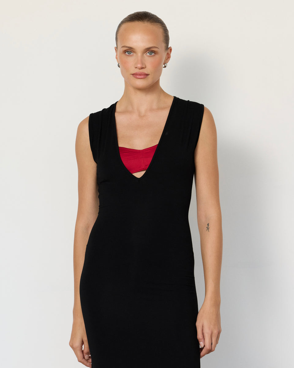 plunge midi dress Tate Plunge Midi Dress