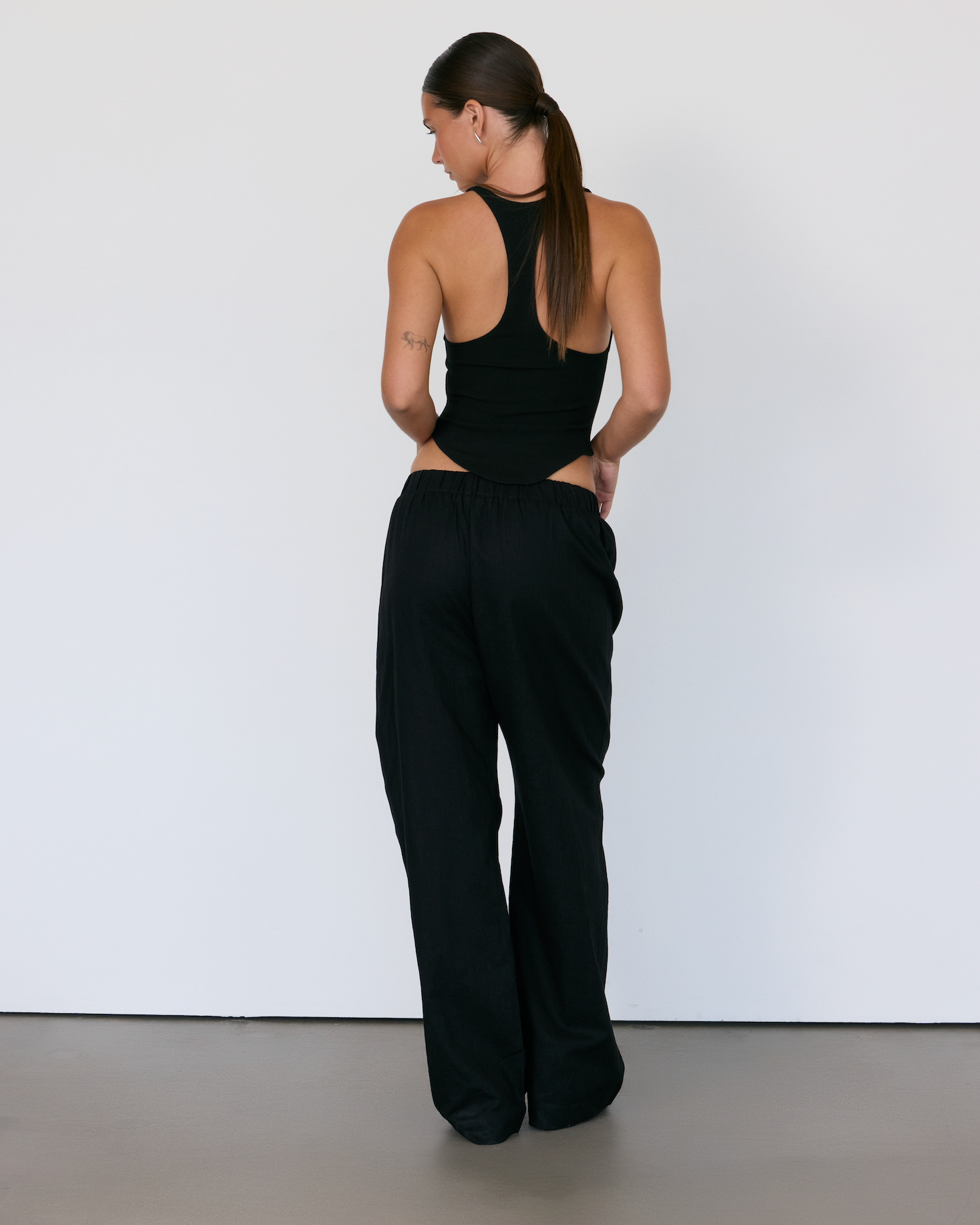 ARGUE■BREEZE LINEN MELLOW PANTS■BLACK High Fidelity Pant | Black Linen – Rumored