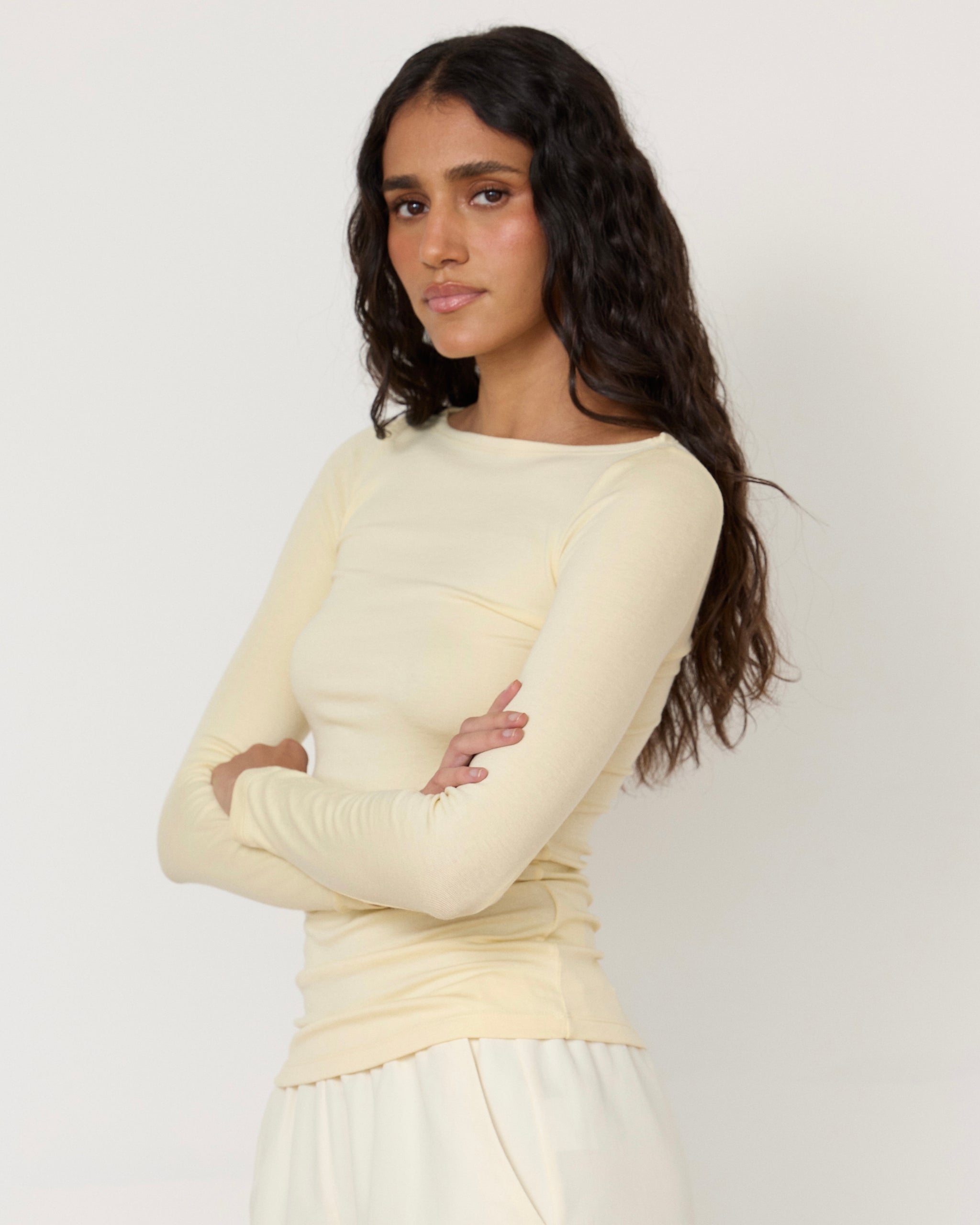 n　美品　リムアーク Boat neck all in one Lane Boatneck Top – Artless
