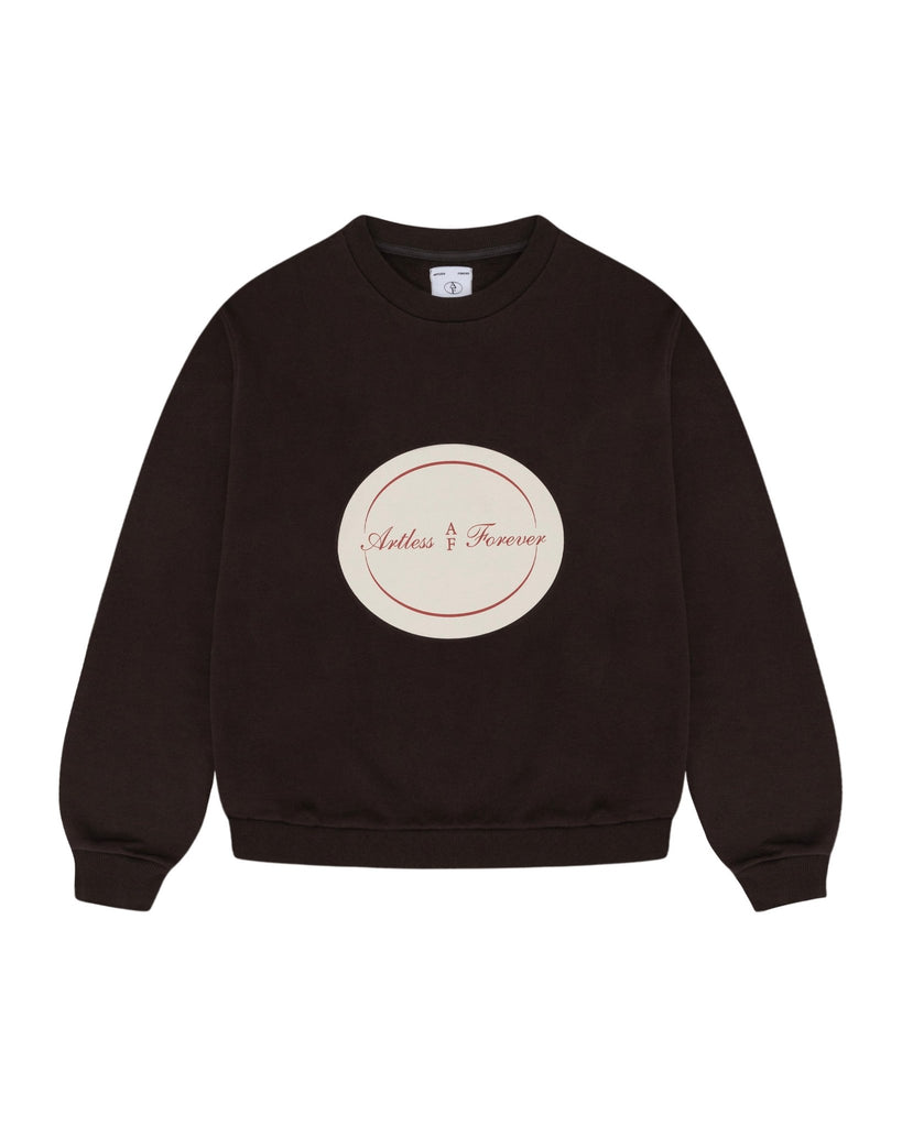 Crewneck - chocolate brown - Artless