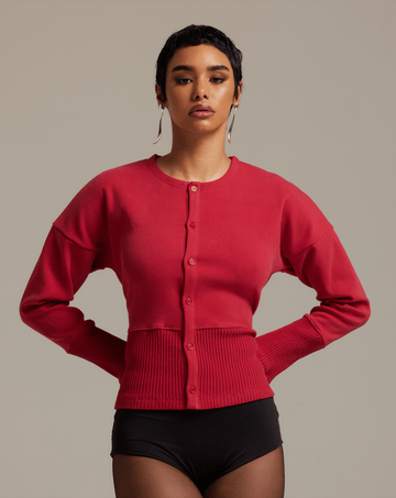 Easy Cardigan - red - Artless